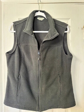 Natural Reflections Full-Zip Fleece Vest Black Large